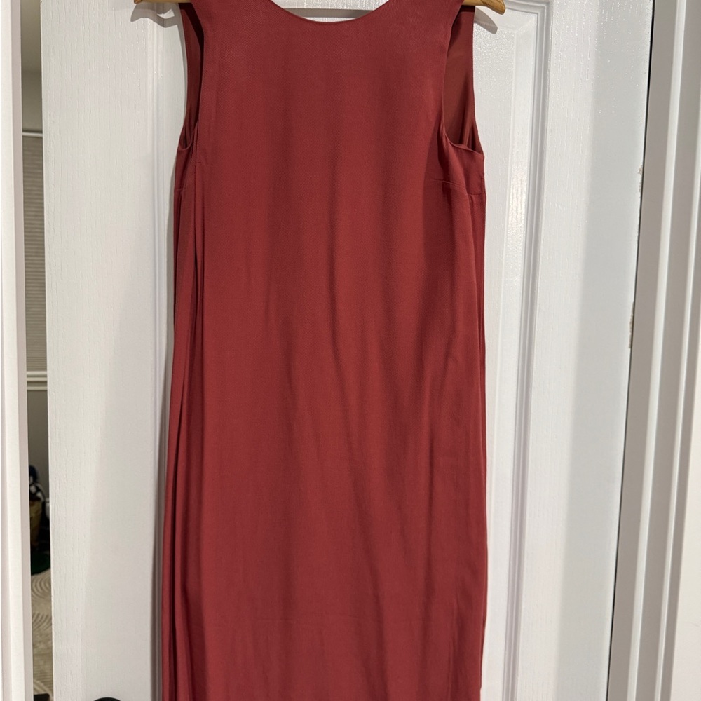 Forever 21 Sleeveless Midi Dress in Rust